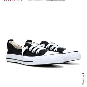 Women's Black Canvas Loafers